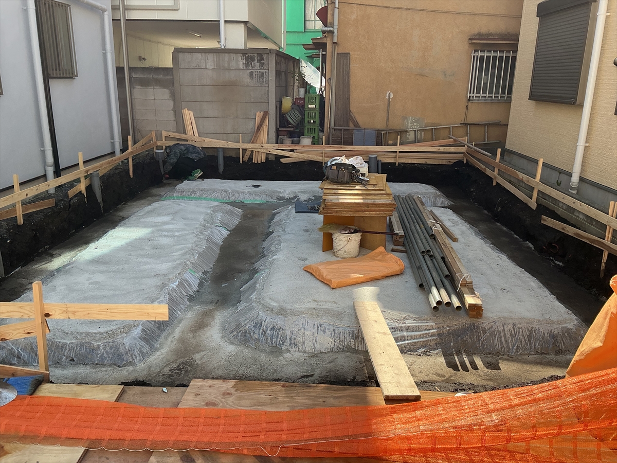 コトブキホームビルダー品川区M邸基礎工事